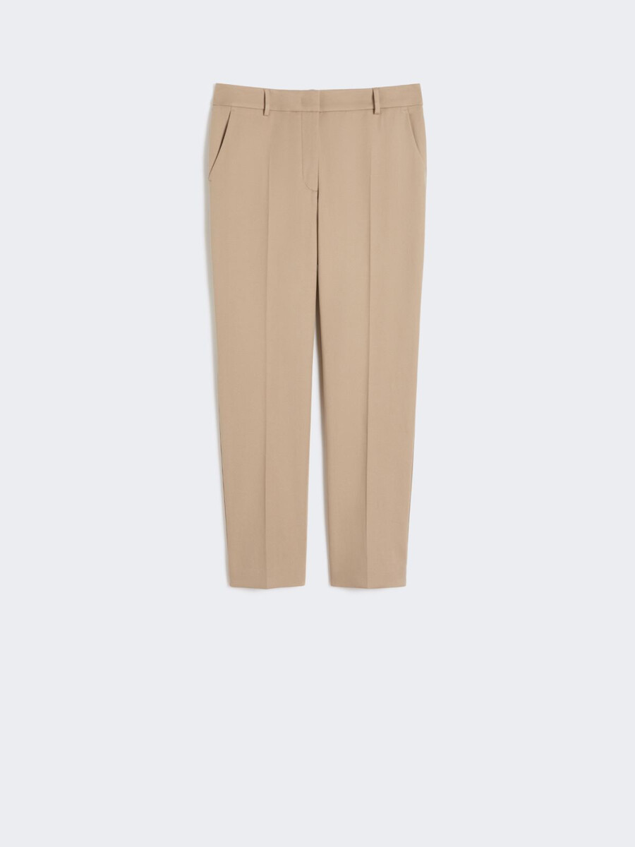 pantalon en coton stretch - camel