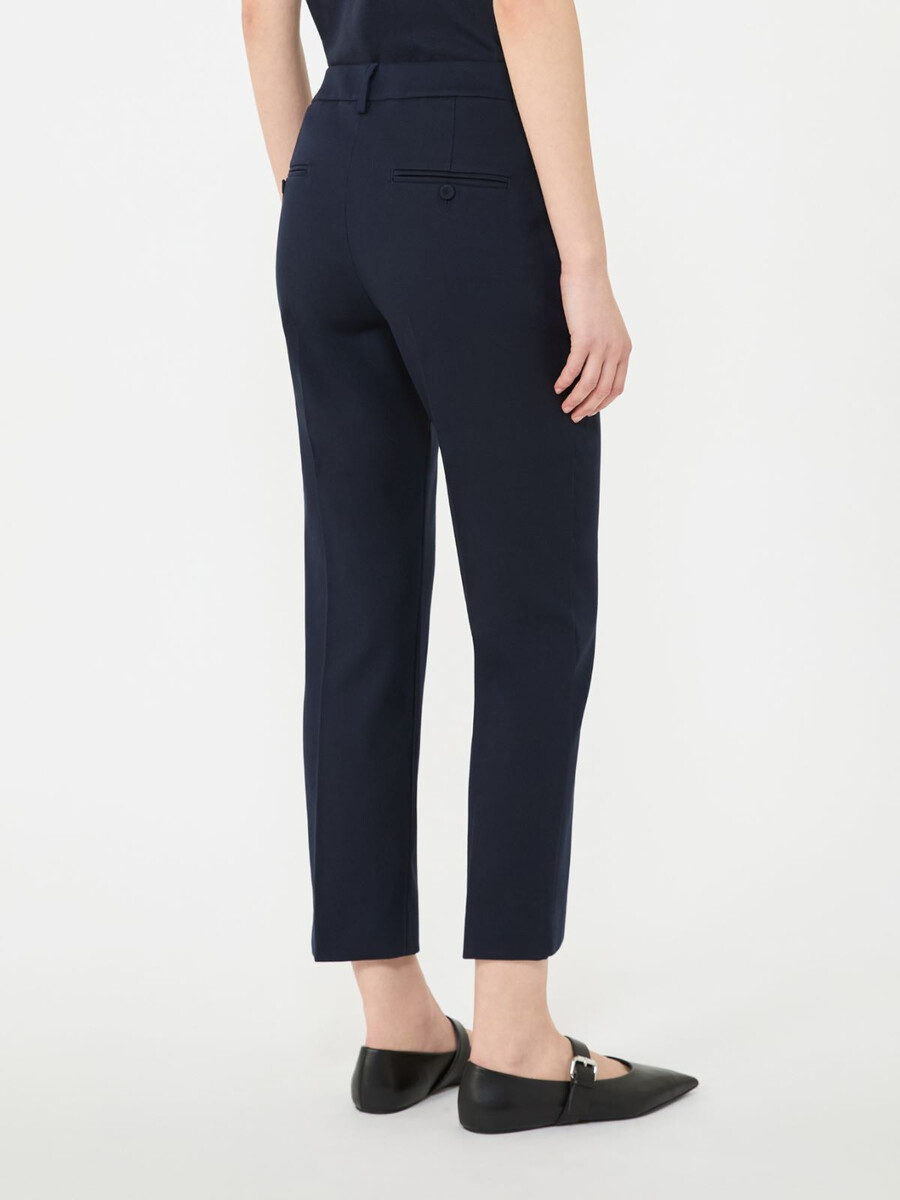 pantalon en coton stretch - marine