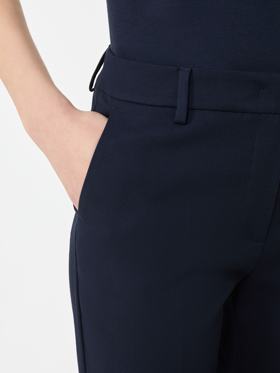 pantalon en coton stretch - marine