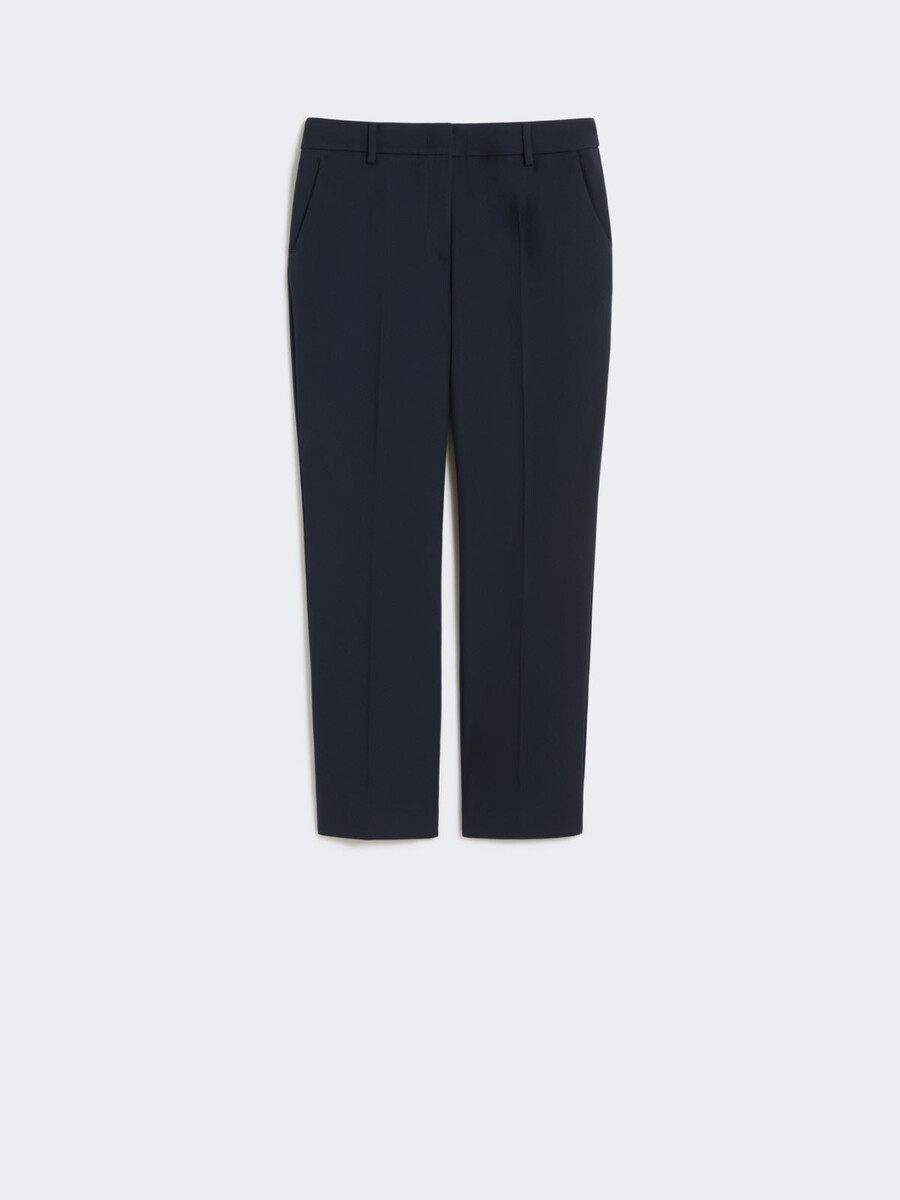 pantalon en coton stretch - marine