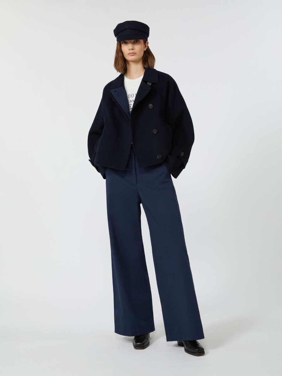 pantalon en gabardine de coton - marine