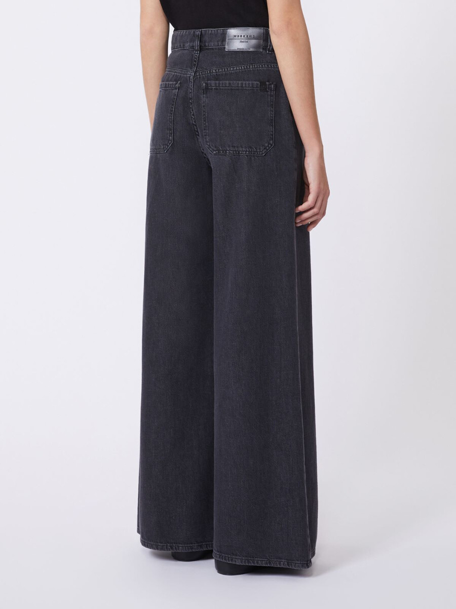 jean en denim de coton doux - noir