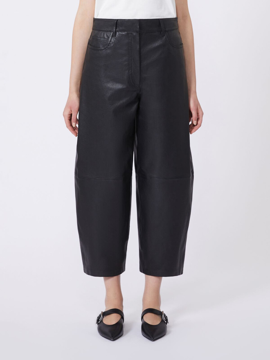 pantalon en cuir - noir